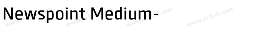 Newspoint Medium字体转换